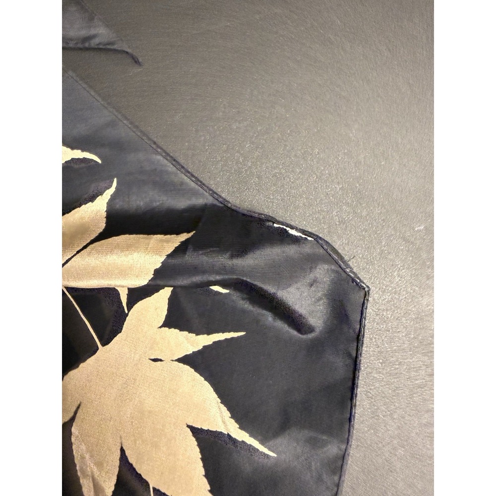 Vera Neumann Vintage Silk Scarf Gray Red Tan Maple Leaf Botanical Print - Picture 11 of 15